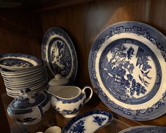 More Blue Willow pieces. 