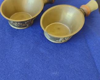 Antique Chinese Brass Silk Irons