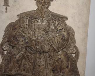 Mid20th Century Chinese Export Relief of a Seated Scholar, crafted in the style of James Mont
