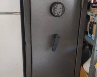 Winchester gun safe, likely a model designed for storing long guns such as rifles and shotguns