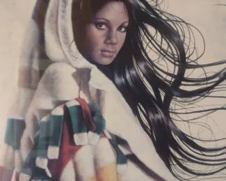 limited edition print titled Winter Morning by Native American artist Penni Anne Cross