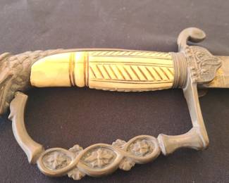 Original U.S. Pre Civil War Ivory Handled Eagle Head Presentation Sword