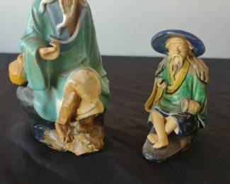 Chinese Mudman figurine, also known as a Shiwan Mudman figurine
