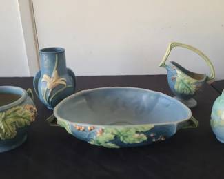 Roseville Pottery from the Bushberry line