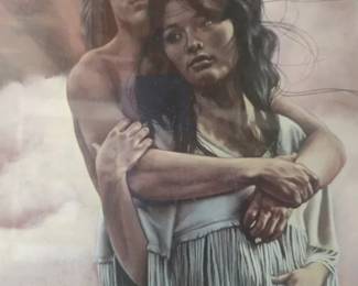 framed print titled We Are Woman Man by Native American Crow artist Penni Anne Cross