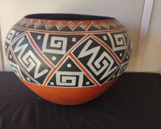 Tonto Polychrome Replica Jar, a type of pottery associated with the Salado culture in central Arizon