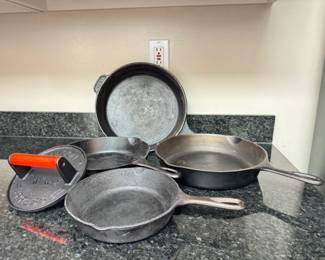 87 CastIronCookwareLotLodgeGriswoldAmericanSkillets