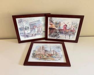 59 3ParisPrintsbyLegaiMoulinRougeNotreDameArcdeTriomphe