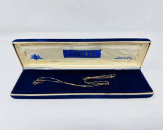 7 14KGoldExtraLongChainNecklaceinJuveniaBox30Long346g