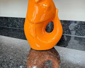 88 BrightOrangeGurglePotFishPitcher