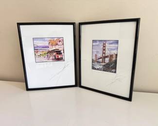 105 SignedSanFranciscoPrintsCableCarGoldenGateBridge