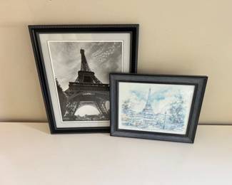 102 TwoEiffelTowerWallArtLegaiPrintBlackandWhitePhoto
