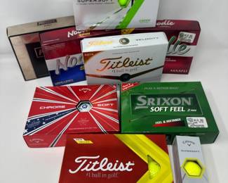 6 MixedLotofNewPartialGolfBallBoxesTitleistCallawaySrixon