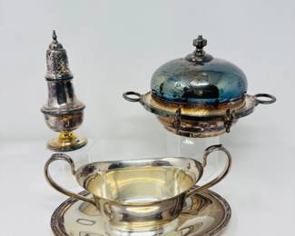 144 VintageSilverplateTablewareLotWebsterCamilleEngland