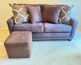 60 LaZBoySofaSleeperwSupremeComfortMattressOttoman
