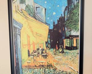40 VanGoghCafTerraceatNightFramedCanvasPrint