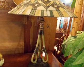2 Tiffany style lamps