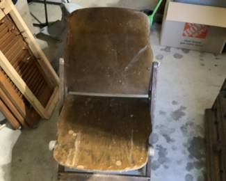 Vintage Wood Folding Chair