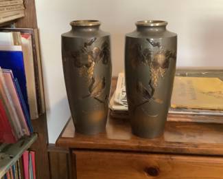 Pair Of Japanese  Vases