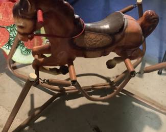 Vintage Childs Rocking Horse