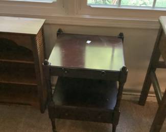 End Table with Drawer and Slide Out
