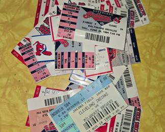 Indians ticket stubs