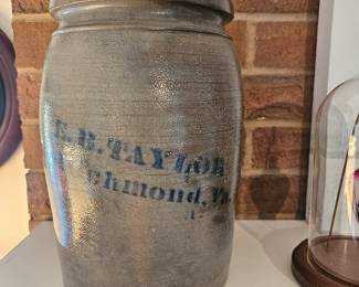 E.B. Taylor Richmond VA Stoneware Crock
