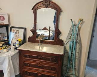Antique Marble Top Dresser