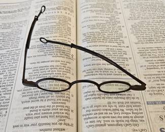 Antique steel glasses