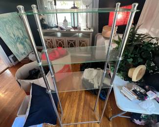 over toilet shelf