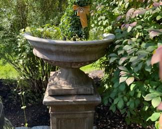 Pair of Urns on Pedestals