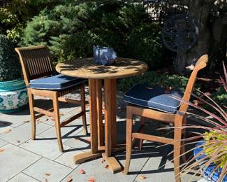 Teak Smith & Hawken Bar Table