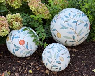 Outdoor Hand Painted Garden Balls