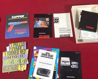 Collection of Nintendo Instructional and promotional items