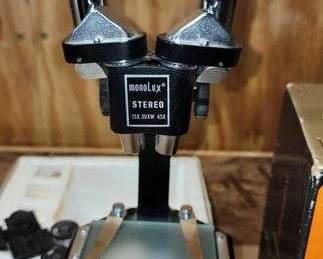 1 MONOLUX STEREO MICROSCOPE