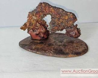 1 COPPER Specimen mounted on a base