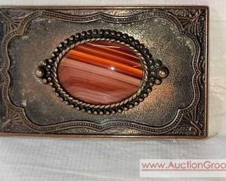 1 BANDED CARNELIAN AGATE