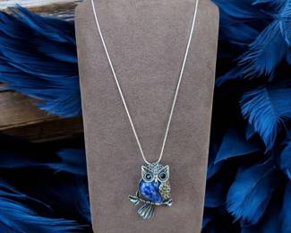Lapis Lazuli Owl Necklace Tested