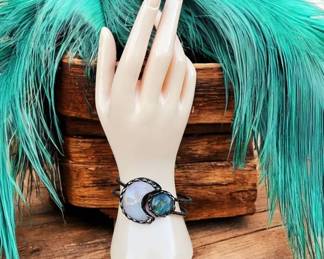 Rose Quartz Fiery Labradorite Bracelet 