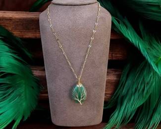 Malachite Tree Of Life Necklace Tested