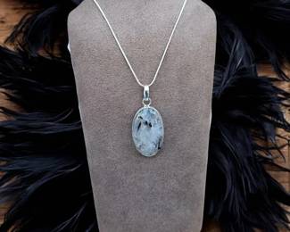 Natural Black Rutile Necklace Tested 