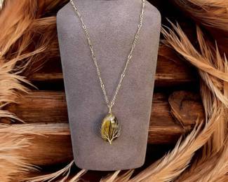 Tigers Eye Tree Of Life Necklace Tested