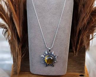 Tigers Eye Starburst Necklace Tested 