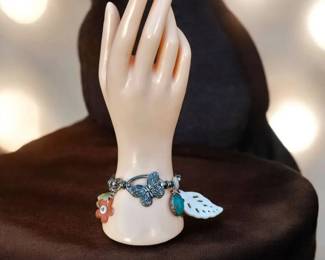 Vintage Lucky Brand Charm Bracelet Signed