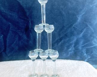 Orrefors Column Cordial Glasses - set