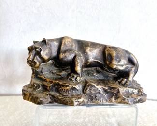 Bronze Crouching Panther