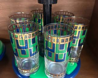 MCM Cera Cocktail Glasses and Cheeseboard set