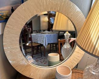 Mother of Pearl Mirror - great for bath or hallway