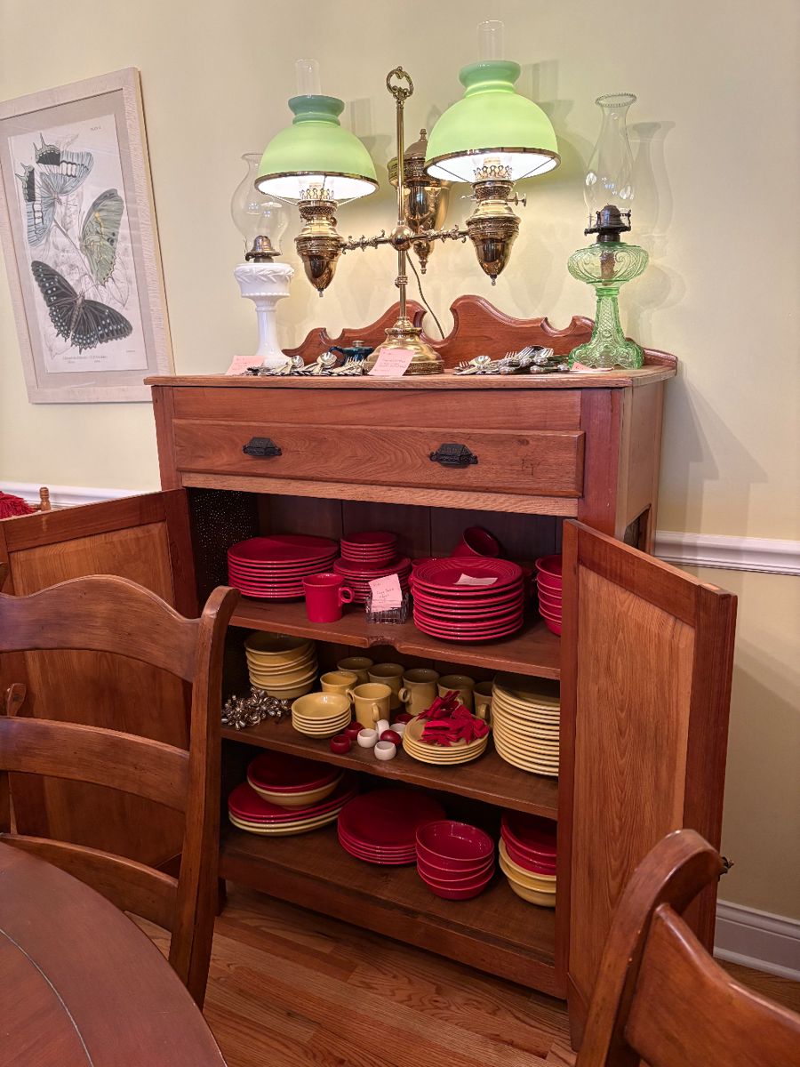 Antique Pie Safe, Fiesta Dishes