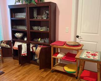 Bookshelves match office furniture
